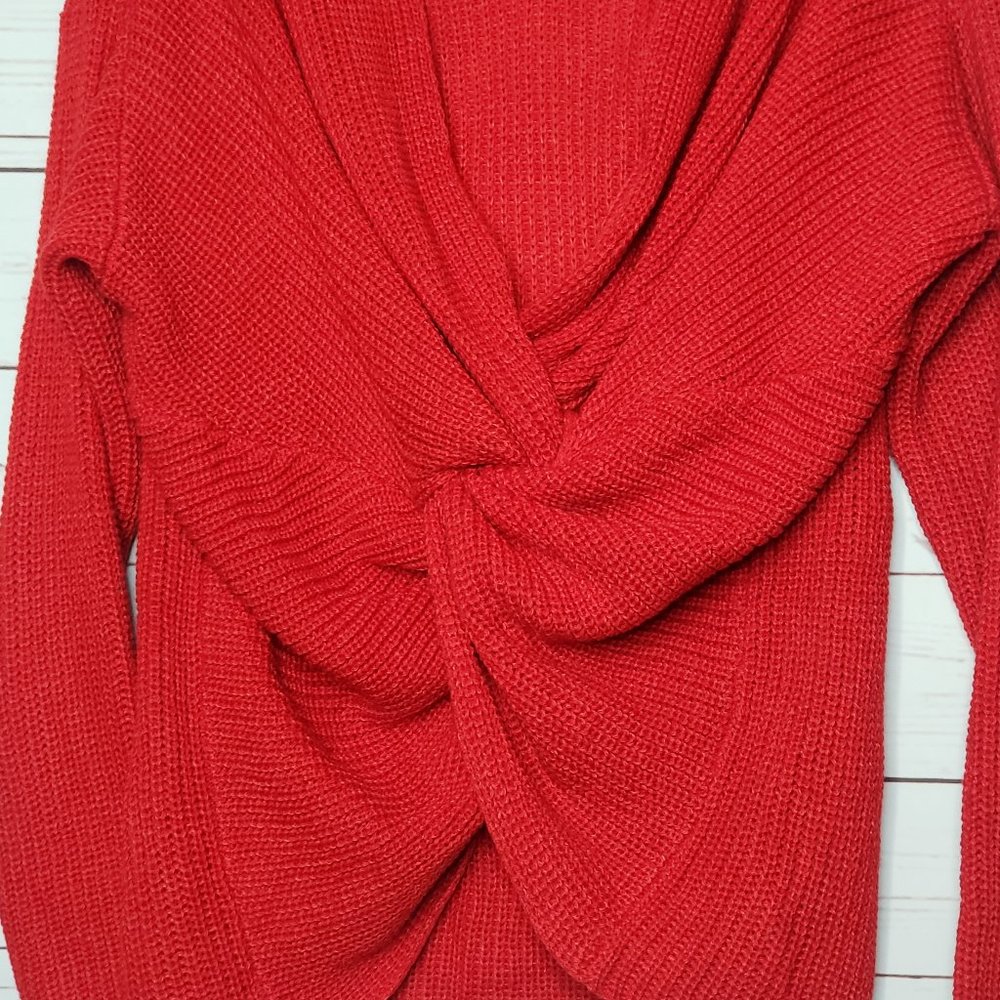 PPLA Ribbed Rio Knit Twist Back Sweater - Picture 7 of 11